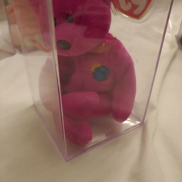 Ty Beanie Baby 9" MILLENIUM Purple Bear DOB: January 1, 1999 - Picture 8 of 8